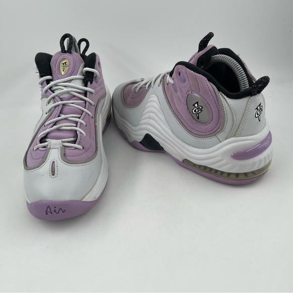 👞 Nike Air Penny II 2 Platinum/Purple Hardaway Basketball Shoes - Size 8.5 - Picture 11 of 13